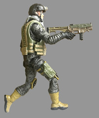 Eagle Force Custom Mercenary Black Thorn w/customized weapons and accessories