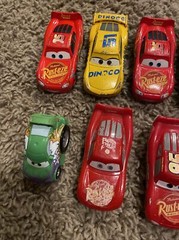 Disney Pixar Die Cast Plastic Lot Of 8