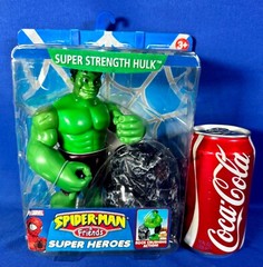 SUPER STRENGTH HULK Figure SPIDER-MAN FRIENDS Super Heroes ROCK CRUSHING ACTION