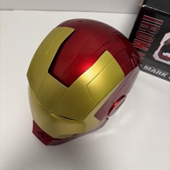 Iron Man Mark VII Headgear 1:1 Helmet LED Eyes Gold CG7248 Wearable New in Box