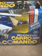 VTG 1985 GLASSLITE Helicopter Command Car Brazil Carro Comando RARE HTF NEW NOS!