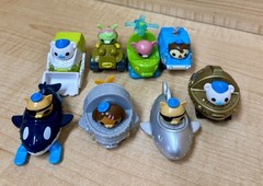 Lot of 8 Octonauts Mini Gup Speeders 2013 2014 Mattel Roller Racers