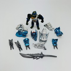 Vintage 1995 TMNT Metal Mutants Leonardo Action Figure Dragon