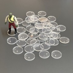100X DISPLAY STAND Base FOR 3.75” STAR WARS VINTAGE FIGURE CLEAR 1.5” diameter