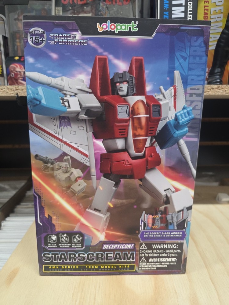 Starscream Transformers AMK-G1 Series 19 CM ABS Plastic Model Kit Yolopark