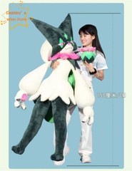 Anime 1:1 Giant Meowscarada Stuffed Toy Cosplay Plushie Plush Doll Xmas Gift