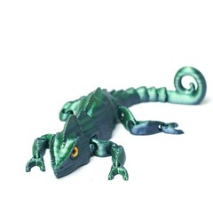 8.3inch 3D Printed Lizard Model,Articulated Animals Figure,Fidget Toy Home Decor