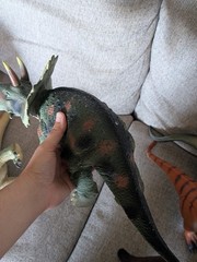 Lot Of 7 Soft Rubber Dinosaurs From Toys R Us Variety Of Species
