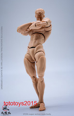 US Wind Toys 1/12 Flexible Man Jointed 6″ Male Action Figure Head Body Model Toy