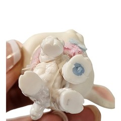 Littlest Pet Shop Authentic LPS 376 Sheep Lamb White Blue Eyes Pink Bow Sweater