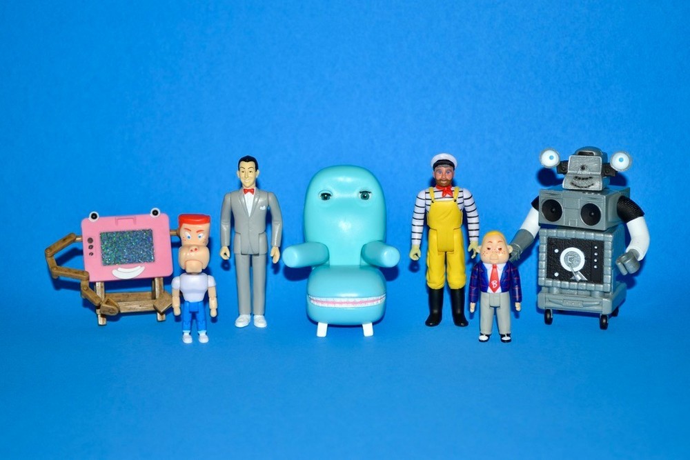 Super7 Pee-Wees Playhouse ReAction Figure Lot Set Custom Prototype Captain Carl