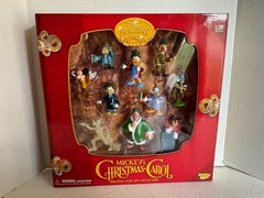 Mickey’s Christmas Carol Disney Holiday 10 Clip On Figure Set 2003 Memory Lane🎁