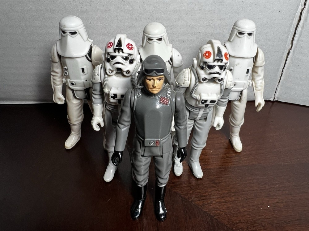 VINTAGE KENNER STAR WARS 1980 IMPERIAL HOTH ARMY AT AT COMMANDER STORMTROOPER 6
