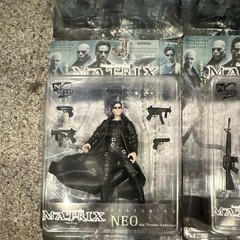 Complete Set of 6 N2 Toys The Matrix Action Figures 2000 Sealed Neo Morpheus Tri