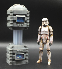 CUSTOM SCI FI POWER UNIT W/LIGHT for STAR WARS GI JOE DIORAMA 3.75 figure (C07)