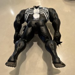 Marvel Venom Action Figure Spider-Man Symbiote Plastic Black White Red