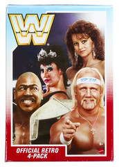 WWE Retro 4 Pack Hulk Hogan as Rip Miss Elizabeth Queen Sherri Zeus Figure JDJ63