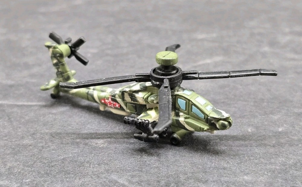 Micro Machines Military Bell AH-64A Apache Longbow Helicopter Vintage Galoob