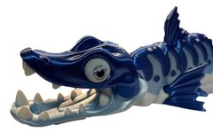 Glacierfang Articulated Barracuda Flexi Fish Toy Blue Silver Ocean Sea Monster