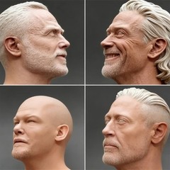 1/6 Scale Resin Diecast Head Sculpture Model American TV Actors Collection He…