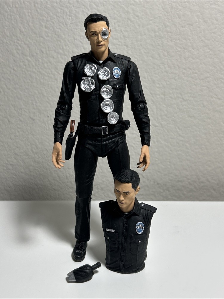 NECA Terminator Genisys T-1000 Police Disguise Action Figure LOOSE