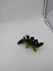 GREEN AND BROWN STEGOSAURUS 7.5 INCH FIGURE