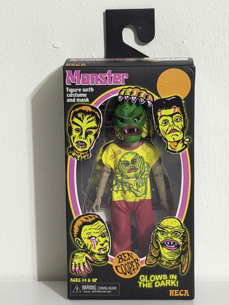 NEW NECA Ben Cooper Monster EX-2 Figure W/ Costume & Mask Glow In The Dark