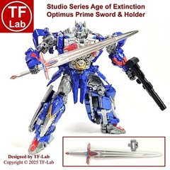 Sword and Holder: The Last Knight Nemesis Prime Transformers Studio Series