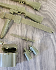 1960s Buddy Charlie / Stony Smith 12″ Figure Accessories Weapons Lot Marx