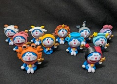 Doraemon Zodiac 11 Pcs Collectible Figures, Used
