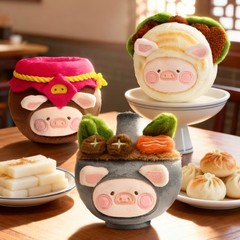 Toyzero LuLu The Piggy Dim Sum House Food Hunter Series Confirmed Blind Box