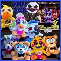 FNAF Plush Hangers Series 2 ➡️ YOU PICK Freddy Foxy Bonnie Chica & Golden Freddy