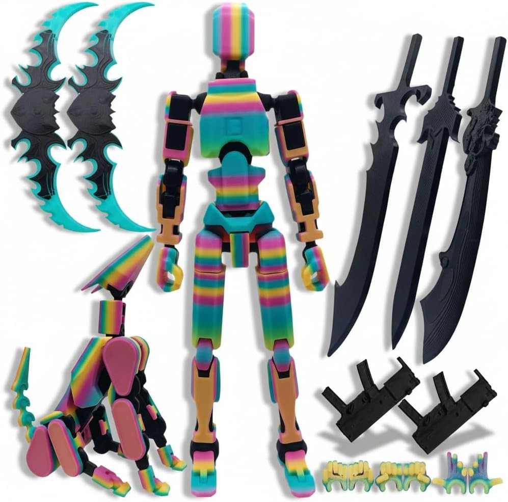 5.2 Inches T13 3D Action Figure with Dog Set Titan Nova 13 Robo 13 Action Figure