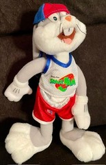 1996 Vintage Bugs Bunny McDonald’s Tune Squad Plush Toy Space Jam 8″