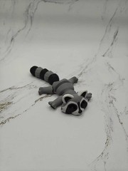 3D Printed Articulated Raccoon: PLA Plastic Trash Panda Toy