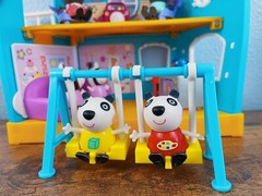 Brand New 1 rare Tandem bike & the panda twins (1 Pandora Panda & 1 Penny Panda)