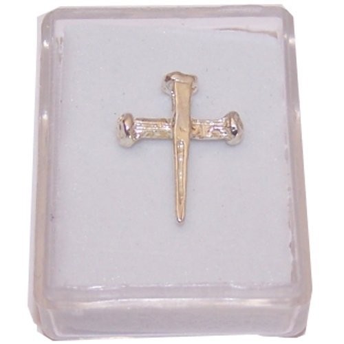 3 Nails of our Lord Silver Cross pendant – Small ( 2 cm OR 0.8 inch ) chain not