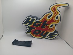 Hot Toys logo lightbox sign display light box sign