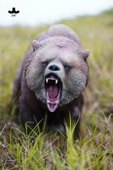 1/6 JXK Brown Bear Model Realistic Fierce Animal Soldier Scene GK Statue Toy new