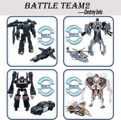 8 Pcs Mini Car Robot Toys, 3.5-inch Small Hero Action Figures, Birthday Favor…