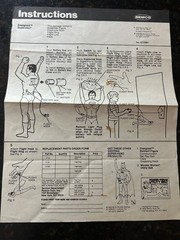 1980 Remco Dracula Card Back Only & Instructions for Frankenstein & Superman
