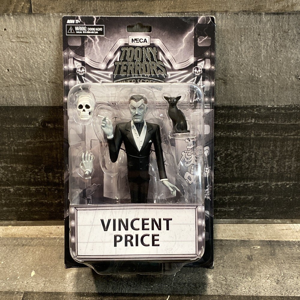 NECA Toony Terrors Silver Screen Vincent Price [Black & White] 2024 NEW