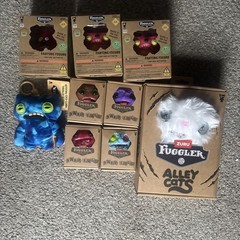 9x Lot Of Fuggler Funny Ugly Monster, Alley Cat, Baby Fugg, RARE New Variety