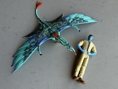 Avatar Lot 2009 Mattel Jake Sully Tan Figure + McFarlane Seze Banshee (No Rider)