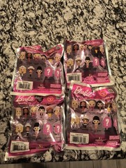 Barbie Series 2 Figural 3D Bag Clip – Lot of 4 Sealed Blind Bags