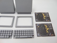 Custom 1:12 Scale Control Room Mission 4pc Radar Monitor TYPE2 Diorama Prop Set