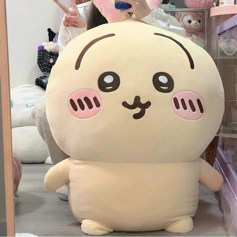 Chiikawa Huge Plush Doll Hachiware Throw Pillow Cushion Stuffed Toy Gift 80cm