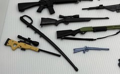 VTG Mixed Lot Gi Joe Others Action Figure weapons Knife Rifles Guns Accessories