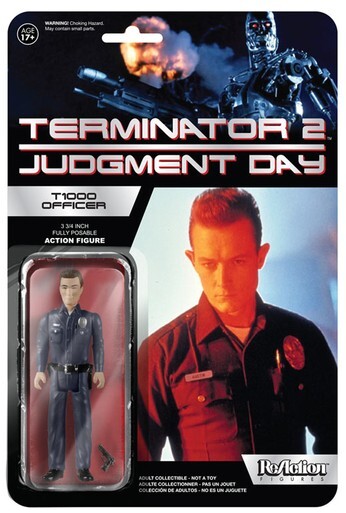 FUNKO REACTION MOVIES TERMINATOR 2 JUDGEMENT DAY T-1000 OFFICER ACTION FIGURE