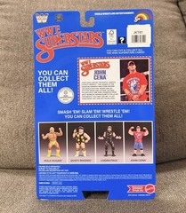 LJN WWE Wrestling Superstars John Cena Figure Blue Card Signed Target Exclusive